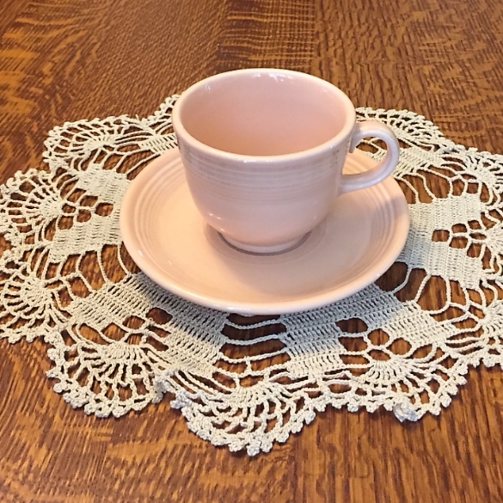 Fiesta Retired Apricot Cup and Saucer